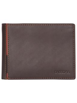 Sassora - Brown Genuine Smooth Leather Mens RFID Wallet (L)