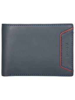 Sassora - Blue Genuine Leather Blue Mens RFID Wallet (L)