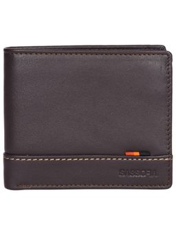 Sassora - Brown 100% Genuine Leather Unisex Wallet