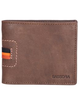 Sassora - Tan 100% Genuine Leather RFID Wallet