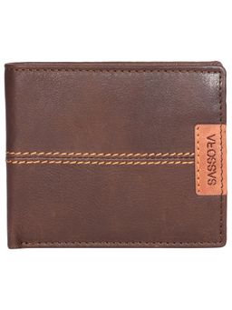 Sassora - Brown 100% Genuine Leather Boys RFID Wallet