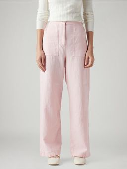 Levi's - Pink Textured High Waist Pant