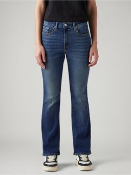 Levi's - Blue Solid/Plain High Waist Jeans