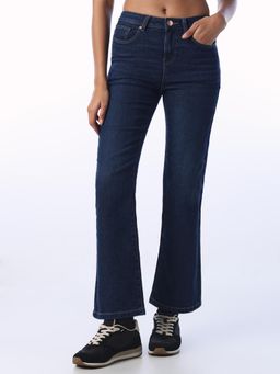 ONLY - Blue Solid/Plain High Waist Jeans