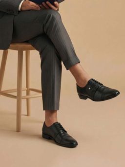 Metro - Men Black Formal - Derbies