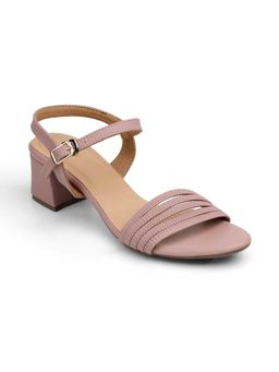 ZELION - Women Pink Stylish Block Heels - Comfortable and Trendy Footwear