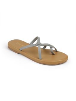 ZELION - Women Grey Stylish Flats - Comfortable and Trendy Footwear