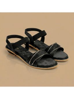 ZELION - Women Black Stylish Block Heels - Comfortable and Trendy Footwear