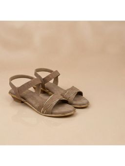 ZELION - Women Beige Stylish Block Heels - Comfortable and Trendy Footwear