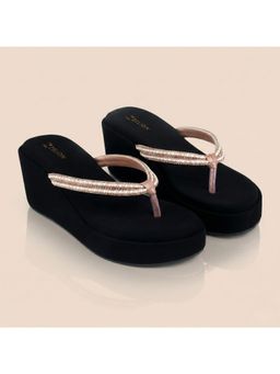 ZELION - Women Pink Stylish Wedges Heels - Comfortable and Trendy Footwear