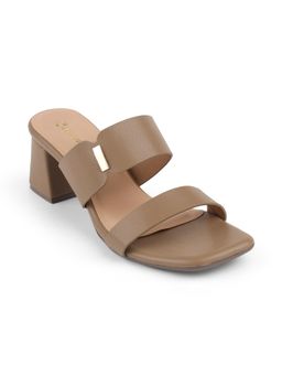 ZELION - Women Brown Stylish Block Heels - Comfortable and Trendy Footwear