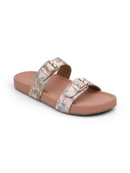 ZELION - Women Peach Stylish Sandals - Comfortable and Trendy Footwear