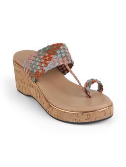 ZELION - Women Multi-Color Stylish Wedges Heels - Comfortable and Trendy Footwear