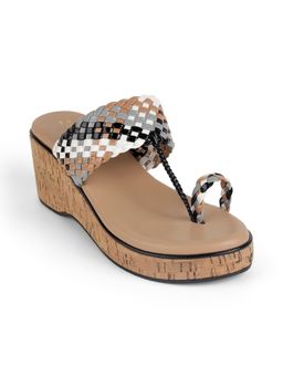 ZELION - Women Multi-Color Stylish Wedges Heels - Comfortable and Trendy Footwear