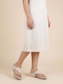Metro - Women Beige Casual - Wedges Heels