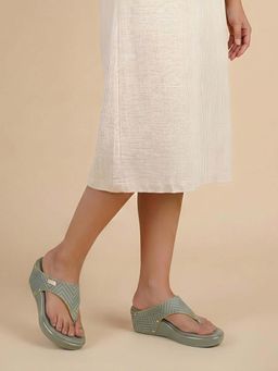 Metro - Women Green Casual - Wedges Heels