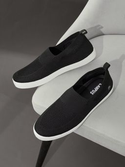 Campus - AXTO Men Black Sports Walking Shoes