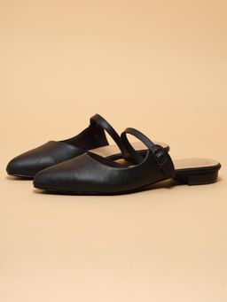 ERIDANI - Women Gemma Black Mules Heels