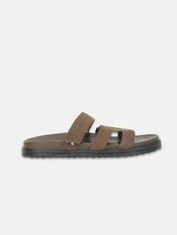 Tommy Hilfiger - Men Brown Solid Leather Sandals