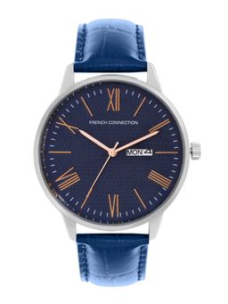 French Connection - Men Analog Watch with Navy Blue Strap - Fcl25-C (M)