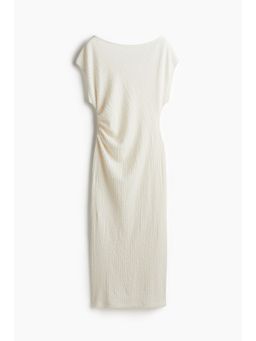 H&M - Women White Textu Jersey Dress