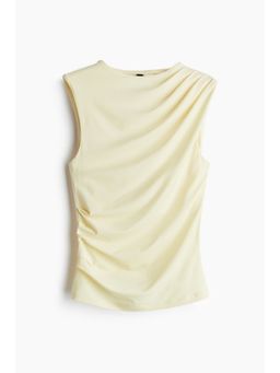 H&M - Women Yellow Draped Vest Top