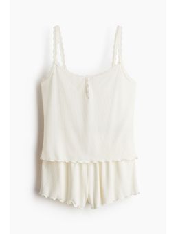 H&M - Women White Modal-Blend Pyjamas