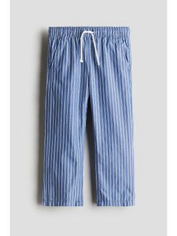 H&M - Boys Blue Cotton Poplin Trousers