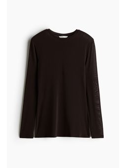 H&M - Women Brown Fitted Top