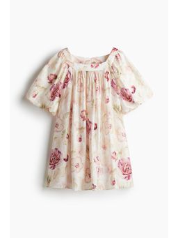 H&M - Women Multi-Color Balloon-Sleeved Tunic Dress