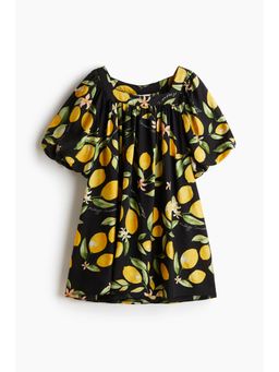 H&M - Women Black Balloon-Sleeved Tunic Dress