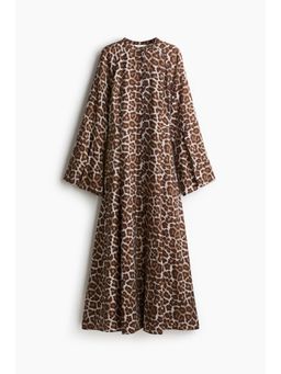 H&M - Women Brown Trumpet-Sleeved Dress