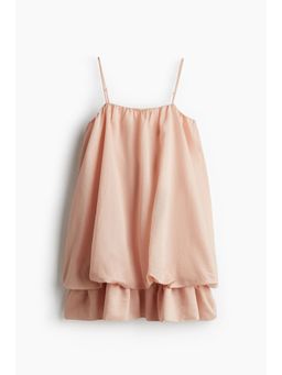 H&M - Women Pink Bubble-Hem Dress