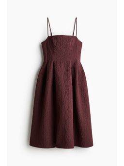 H&M - Girls Pink Jacquard-Weave Dress