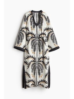 H&M - Women White Tie-Belt Tunic Dress