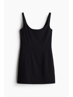 H&M - Women Black Fitted Mini Dress