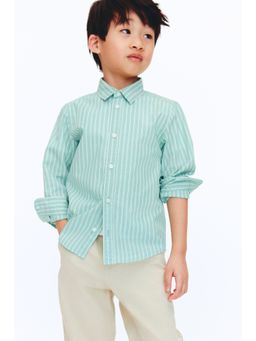 H&M - Boys Turquoise Cotton Shirt