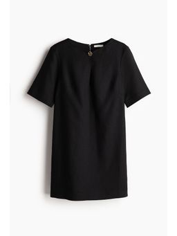 H&M - Girls Beige Linen-Blend Dress