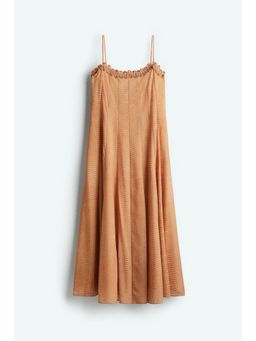 H&M - Women Beige Strappy Chiffon Dress