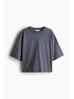 H&M - Girls Black Boxy T-Shirt