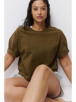 H&M - Women Green Boxy T-Shirt