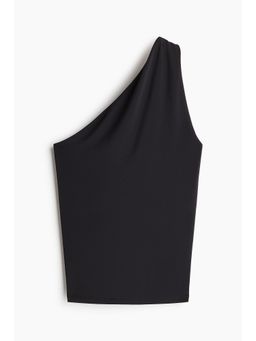 H&M - Women Black One-Shoulder Top