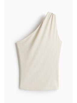H&M - Women Beige One-Shoulder Top