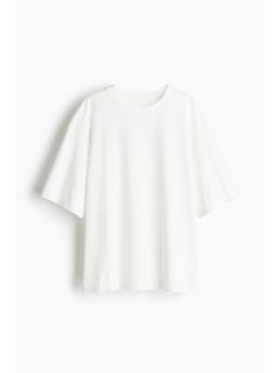 H&M - Women White Oversized Cotton T-Shirt
