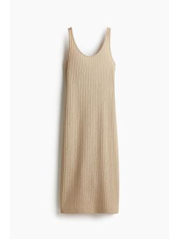 H&M - Women Beige Rib-Knit Dress