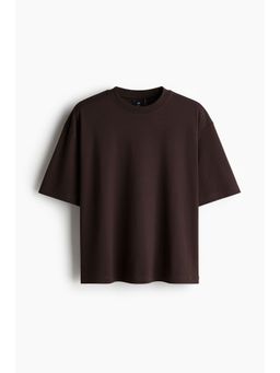 H&M - Men Black Loose Fit Boxy-Style T-Shirt