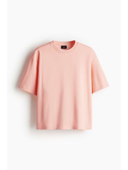 H&M - Men Orange Loose Fit Boxy-Style T-Shirt