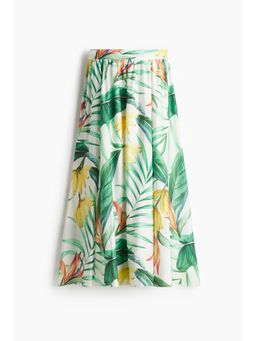 H&M - Women Green Voluminous Maxi Skirt