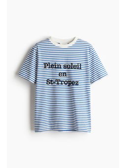 H&M - Women Blue Printed T-Shirt