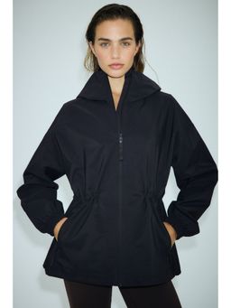 H&M MOVE - Rain Jacket With Storm move Black